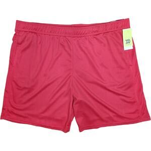 All In Motion Mens XXL Moisture Wicking Quick Dry Red Mesh Shorts Drawstring NWT
